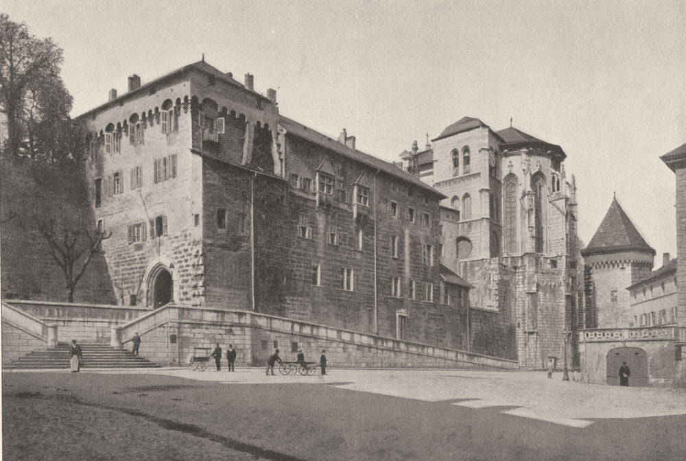 SAVOIE. Chambéry. Ancien Chateau 1895 old antique vintage print picture